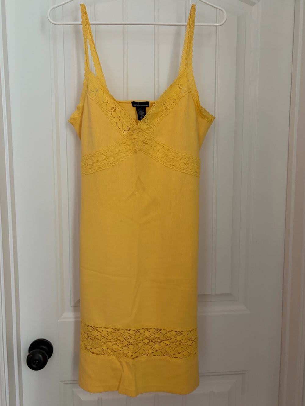 Moda International Spaghetti Strap Lace Dress